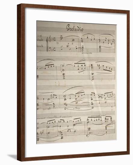 Handwritten Sheet Music for Cavalleria Rusticana-null-Framed Giclee Print