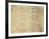 Handwritten Sheet Music for I Puritani-null-Framed Giclee Print