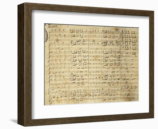 Handwritten Sheet Music for I Puritani-null-Framed Giclee Print