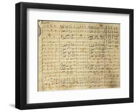 Handwritten Sheet Music for I Puritani-null-Framed Giclee Print