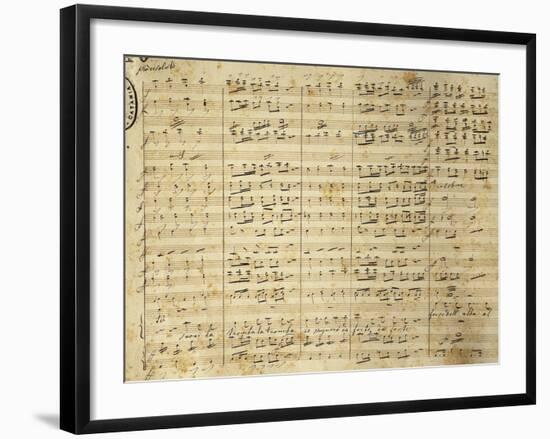 Handwritten Sheet Music for I Puritani-null-Framed Giclee Print