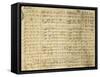 Handwritten Sheet Music for I Puritani-null-Framed Stretched Canvas