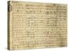 Handwritten Sheet Music for I Puritani-null-Stretched Canvas