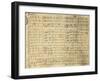 Handwritten Sheet Music for I Puritani-null-Framed Giclee Print