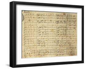 Handwritten Sheet Music for I Puritani-null-Framed Giclee Print