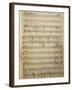 Handwritten Sheet Music for Il Piccolo Marat, Opera by Pietro Mascagni-null-Framed Giclee Print