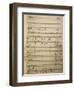 Handwritten Sheet Music for Il Piccolo Marat, Opera by Pietro Mascagni-null-Framed Giclee Print