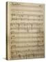 Handwritten Sheet Music for Il Piccolo Marat, Opera by Pietro Mascagni-null-Stretched Canvas