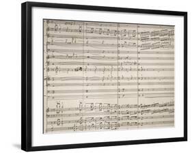 Handwritten Sheet Music for Isabeau, Opera by Pietro Mascagni-null-Framed Giclee Print