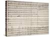 Handwritten Sheet Music for Isabeau, Opera by Pietro Mascagni-null-Stretched Canvas