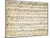 Handwritten Sheet Music for L'Italiana in Algeri-null-Mounted Giclee Print