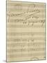 Handwritten Sheet Music for La Rondine-null-Mounted Giclee Print