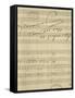 Handwritten Sheet Music for La Rondine-null-Framed Stretched Canvas