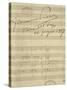 Handwritten Sheet Music for La Rondine-null-Stretched Canvas