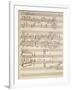 Handwritten Sheet Music for Si-null-Framed Giclee Print