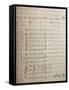 Handwritten Sheet Music for the First Act of Oberto Conte Di San Bonifacio-null-Framed Stretched Canvas
