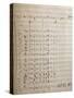 Handwritten Sheet Music for the First Act of Oberto Conte Di San Bonifacio-null-Stretched Canvas