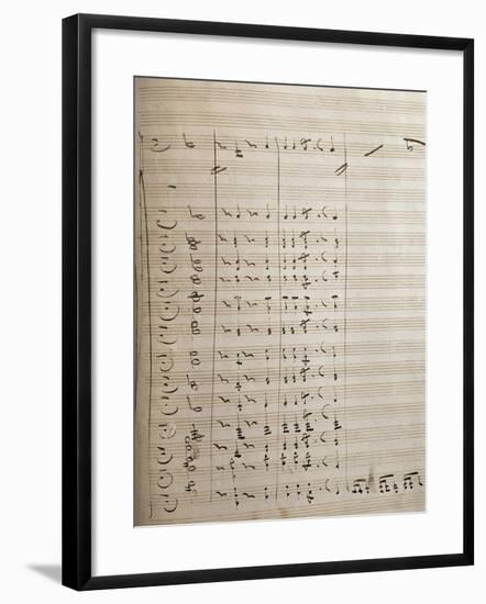 Handwritten Sheet Music for the First Act of Oberto Conte Di San Bonifacio-null-Framed Giclee Print
