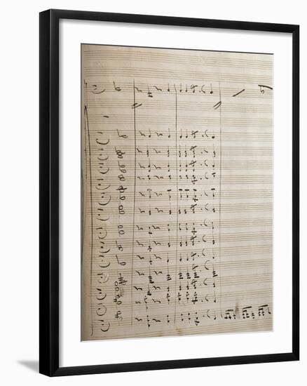 Handwritten Sheet Music for the First Act of Oberto Conte Di San Bonifacio-null-Framed Giclee Print