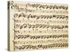 Handwritten Sheet Music for the Sonata Prima for Violin and Bass, Allegro Assai-Giuseppe Tartini-Stretched Canvas