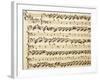 Handwritten Sheet Music for the Sonata Prima for Violin and Bass, Allegro Assai-Giuseppe Tartini-Framed Giclee Print