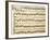 Handwritten Sheet Music for the Sonata Prima for Violin and Bass, Allegro Assai-Giuseppe Tartini-Framed Giclee Print