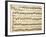 Handwritten Sheet Music for the Sonata Prima for Violin and Bass, Allegro Assai-Giuseppe Tartini-Framed Giclee Print