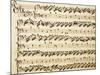 Handwritten Sheet Music for the Sonata Prima for Violin and Bass, Allegro Assai-Giuseppe Tartini-Mounted Giclee Print