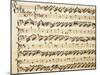 Handwritten Sheet Music for the Sonata Prima for Violin and Bass, Allegro Assai-Giuseppe Tartini-Mounted Giclee Print