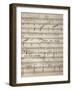 Handwritten Sheet Music for Zanetto, Opera by Pietro Mascagni-null-Framed Giclee Print