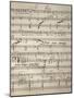 Handwritten Sheet Music for Zanetto, Opera by Pietro Mascagni-null-Mounted Giclee Print