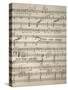 Handwritten Sheet Music for Zanetto, Opera by Pietro Mascagni-null-Stretched Canvas