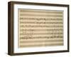 Handwritten Sheet Music of Stabat Mater, 1735-Giovanni Battista Pergolesi-Framed Giclee Print