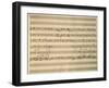 Handwritten Sheet Music of Stabat Mater, 1735-Giovanni Battista Pergolesi-Framed Giclee Print