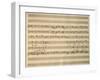 Handwritten Sheet Music of Stabat Mater, 1735-Giovanni Battista Pergolesi-Framed Giclee Print