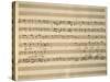 Handwritten Sheet Music of Stabat Mater, 1735-Giovanni Battista Pergolesi-Stretched Canvas