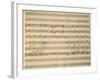 Handwritten Sheet Music of Stabat Mater, 1735-Giovanni Battista Pergolesi-Framed Giclee Print