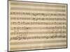 Handwritten Sheet Music of Stabat Mater, 1735-Giovanni Battista Pergolesi-Mounted Giclee Print