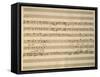 Handwritten Sheet Music of Stabat Mater, 1735-Giovanni Battista Pergolesi-Framed Stretched Canvas