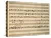 Handwritten Sheet Music of Stabat Mater, 1735-Giovanni Battista Pergolesi-Stretched Canvas