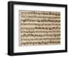 Handwritten Sheet Music of the Concert No 1-Benedetto Marcello-Framed Giclee Print