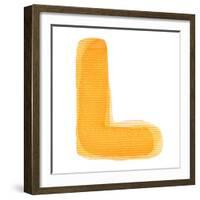 Handwritten Watercolor Alphabet Letter, Isolated-donatas1205-Framed Premium Giclee Print