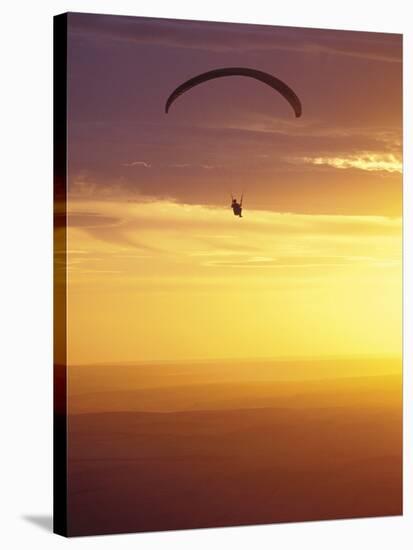 Hang Glider at Sunset, Palouse, Washington, USA-Nancy Rotenberg-Stretched Canvas