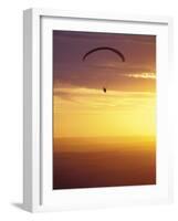 Hang Glider at Sunset, Palouse, Washington, USA-Nancy Rotenberg-Framed Photographic Print