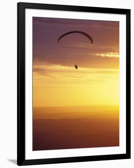 Hang Glider at Sunset, Palouse, Washington, USA-Nancy Rotenberg-Framed Photographic Print