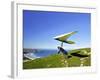 Hang Glider, Otago Peninsula, near Dunedin, South Island, New Zealand-David Wall-Framed Photographic Print