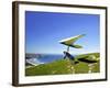 Hang Glider, Otago Peninsula, near Dunedin, South Island, New Zealand-David Wall-Framed Photographic Print