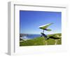 Hang Glider, Otago Peninsula, near Dunedin, South Island, New Zealand-David Wall-Framed Photographic Print