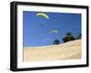 Hang Gliders over Dune Du Pyla, Bay of Arcachon, Cote D'Argent, Gironde, Aquitaine, France, Europe-Groenendijk Peter-Framed Photographic Print