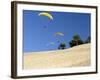 Hang Gliders over Dune Du Pyla, Bay of Arcachon, Cote D'Argent, Gironde, Aquitaine, France, Europe-Groenendijk Peter-Framed Photographic Print